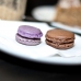 Blue Berry and Chocolate Macarons