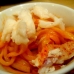 Cold chinese noodles with lobster meat