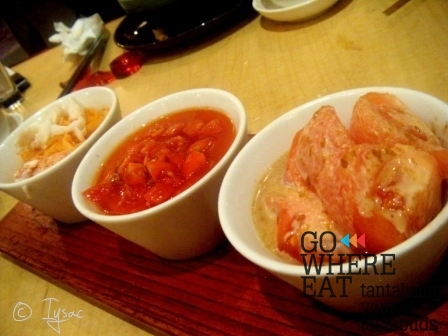 Cold dish: Tomatos in 3 styles Cold dish: Tomatos in 3 styles