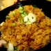 Claypot fried rice with dry scallops