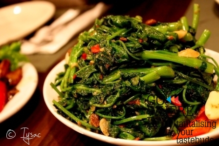 Thai stir-fry water spinach