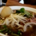 Raw beef noodles soup