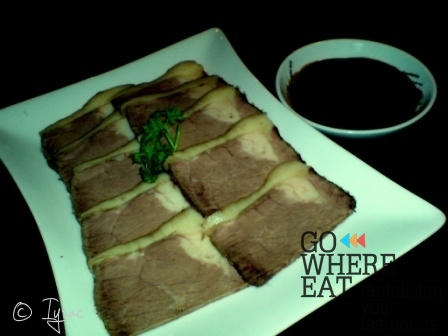Cold dish: beef slices Cold dish: beef slices
