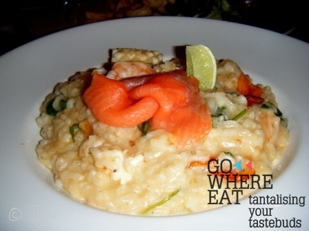 King Prawn, Calamari Risotto King Prawn, Calamari Risotto