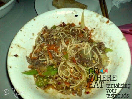 After stir fry with meats After stir fry with meats