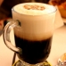 Hot coffee with black sugar
