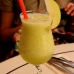 Ice-blended green apple juice