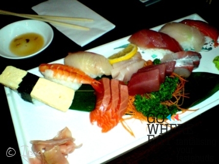 Sushi and sashimi platter Sushi and sashimi platter
