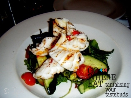 Grilled calamari salad Grilled calamari salad
