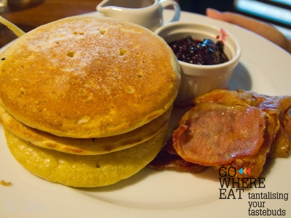 canadian, pancakes with bacon canadian, pancakes with bacon